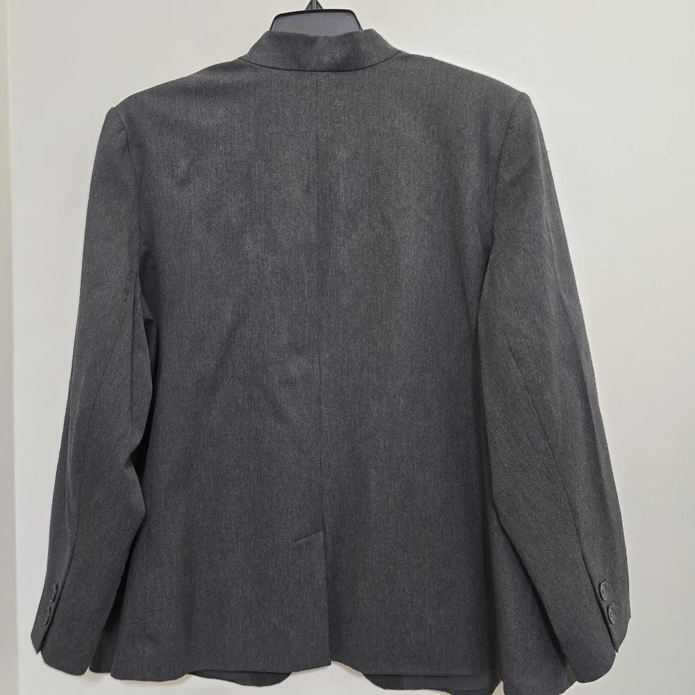 OLD NAVY size XXL Classic Twill Pixie Notched Lapel Single Button Blazer Gray‎